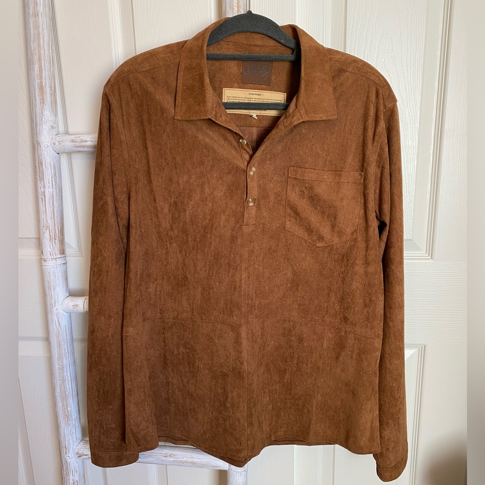 Ottway the Label Stafford faux suede shirt in size men’s Large NWOT